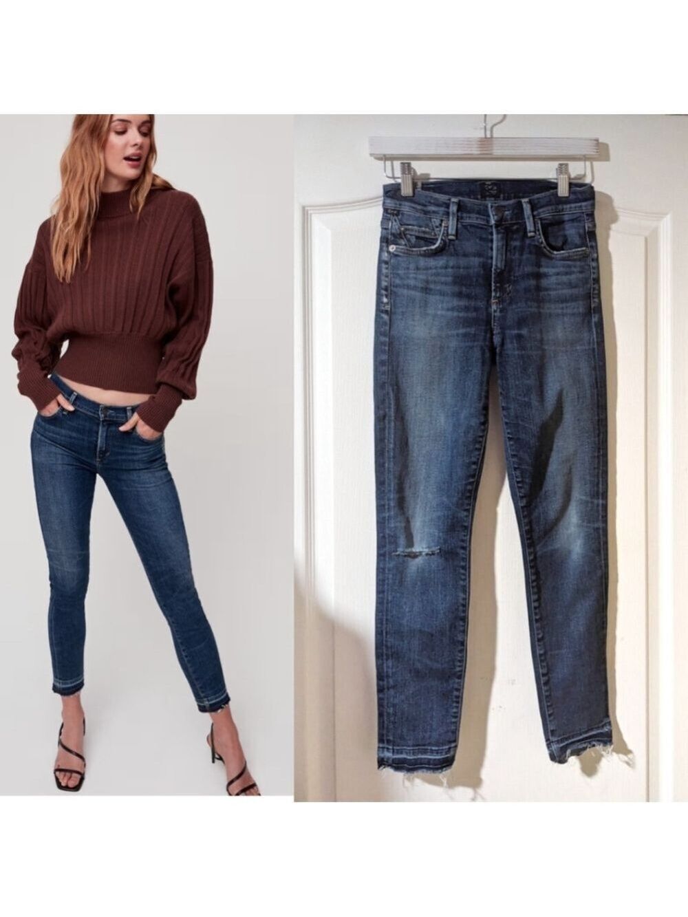 Citizens of Humanity | Rocket High Waist Crop Skinny Jeans In Weekender